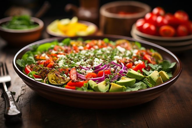 Salades gourmandes et complètes pour les végétariens : une explosion de saveurs sans viande